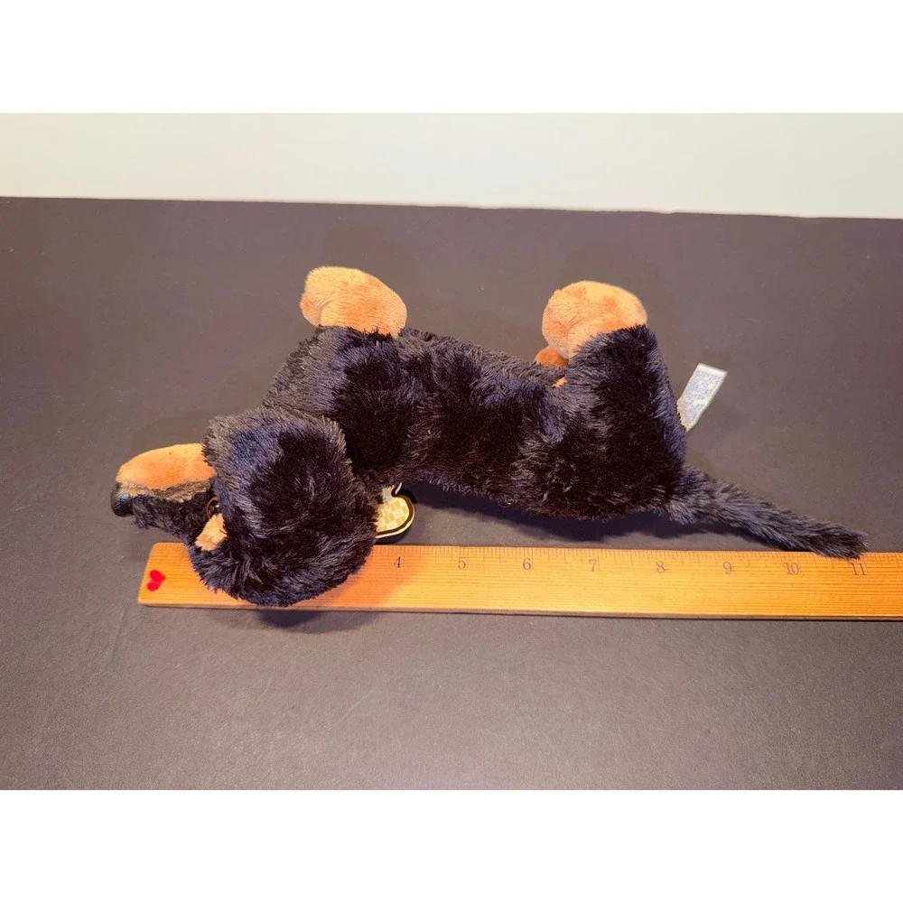 Aurora Dachshund Plush Black Tan Wiener Dog Stuffed Animal Toy 11